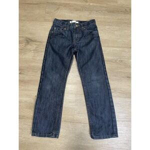Levi's 511 Jeans Boys Size 7 Kids Slim Fit Stretch Denim Dark blue